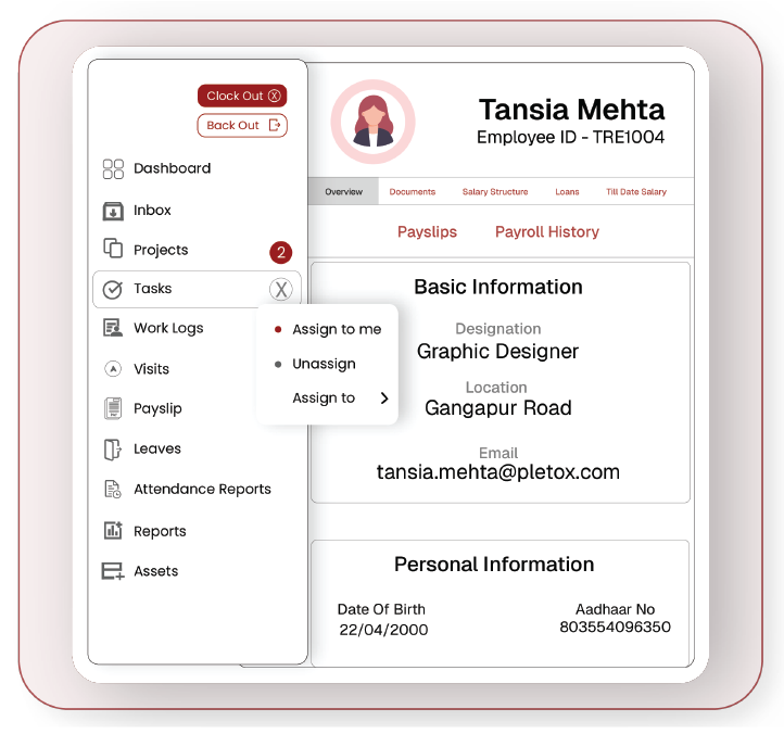 Personal dashboard to all your employees