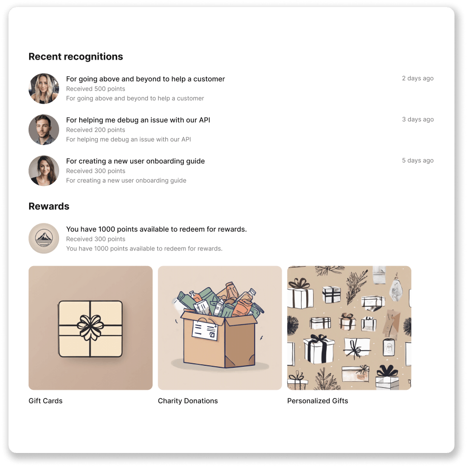 Recognition and Rewards Integration