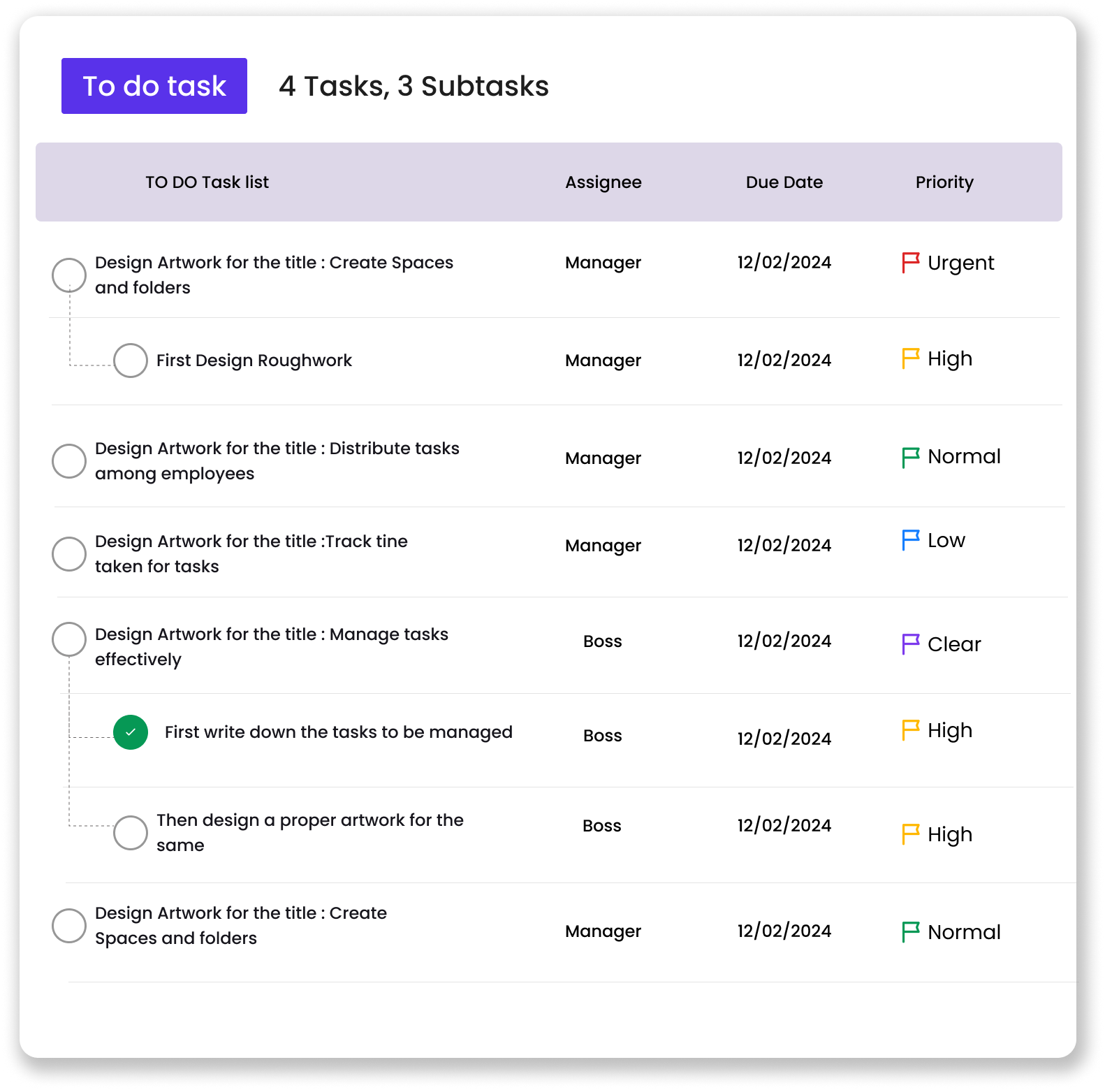 Manage Task